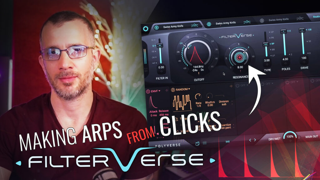 Thumbnail: make arpeggio patterns from clicks in Filterverse